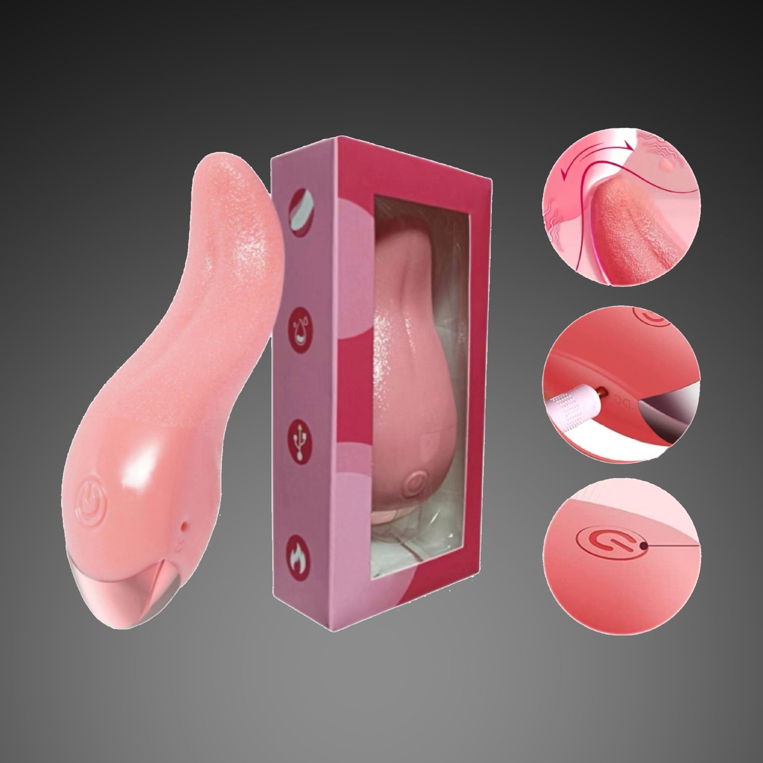 Realistic Tongue Vibrator Discreet Clit Vibrator Egg Vibrator for Women