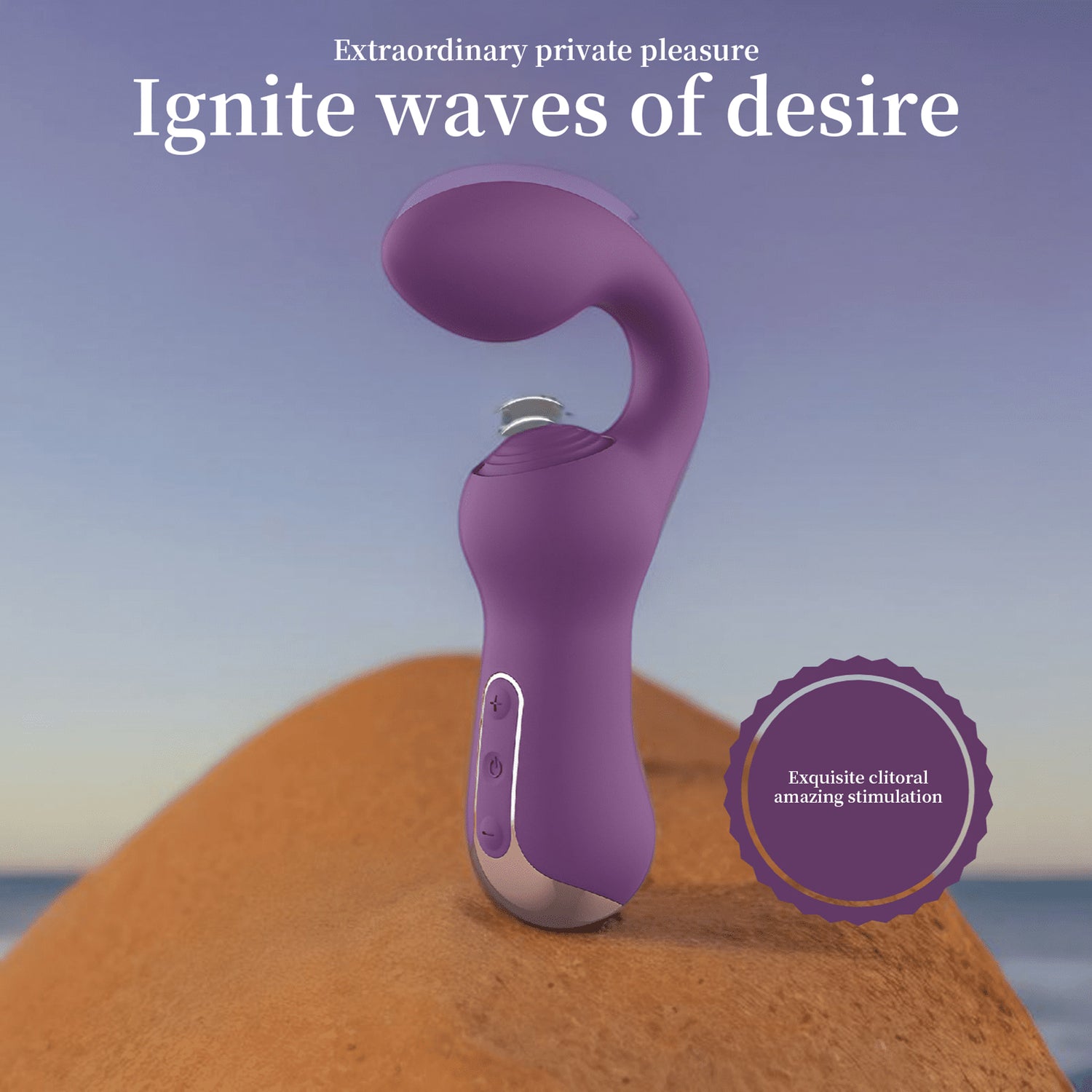 Powerful Dual Vibrator Rabbit Vibrator for Simultaneous G Spot & Clit Vibrator Pleasure