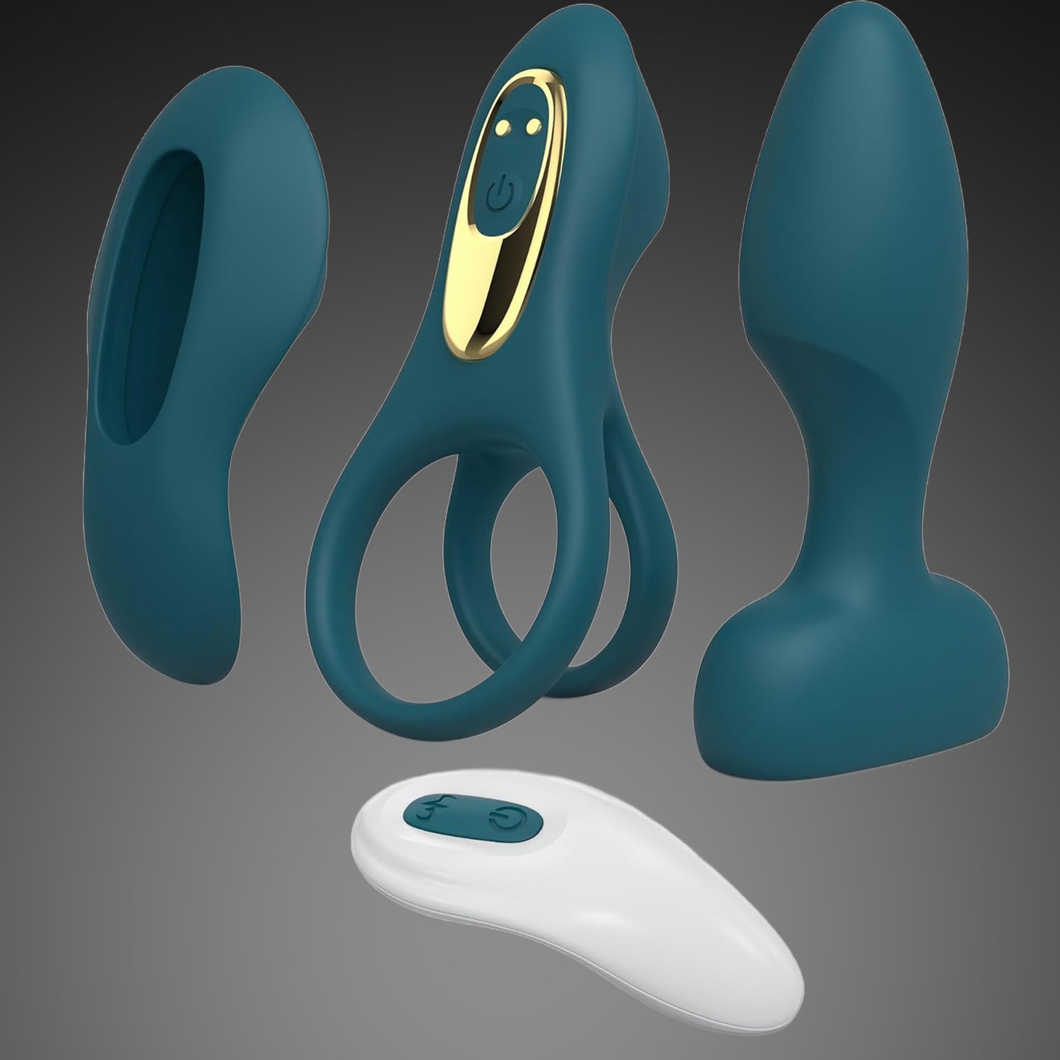 The Ultimate 3-in-1 Remote Control Couple Vibrator Set (Bullet, Ring & Plug)