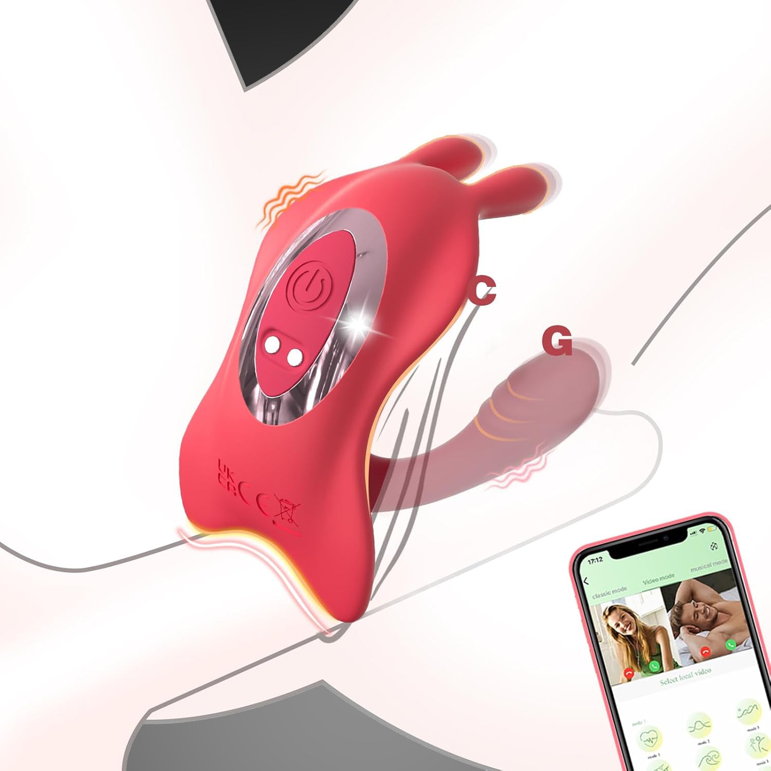 Couples Wearable Vibrator with Remote Control - Hands-Free G-Spot Vibrator