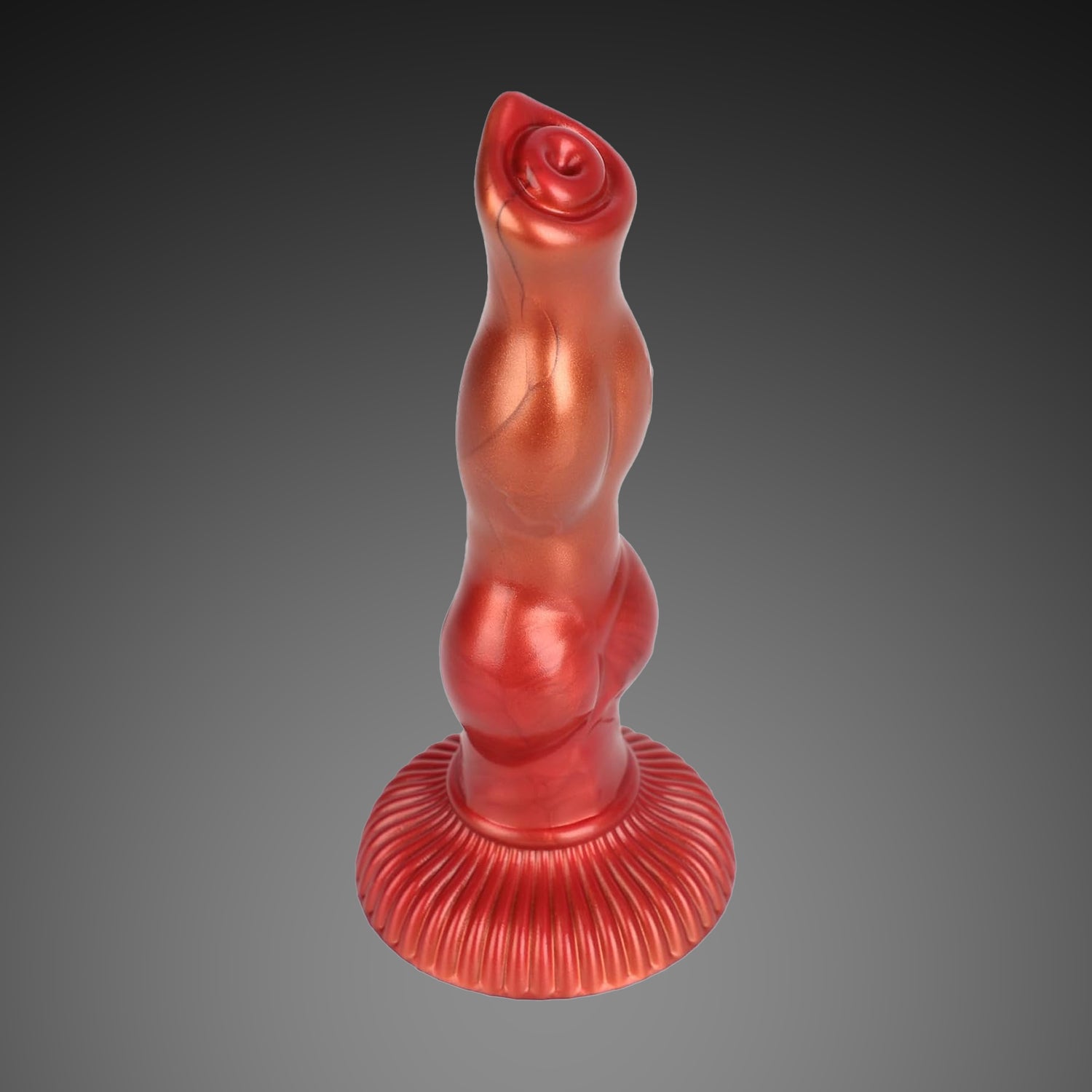 6 Inch Dog Knot Dildo – Soft Silicone Wolf Dildo with Suction Cup