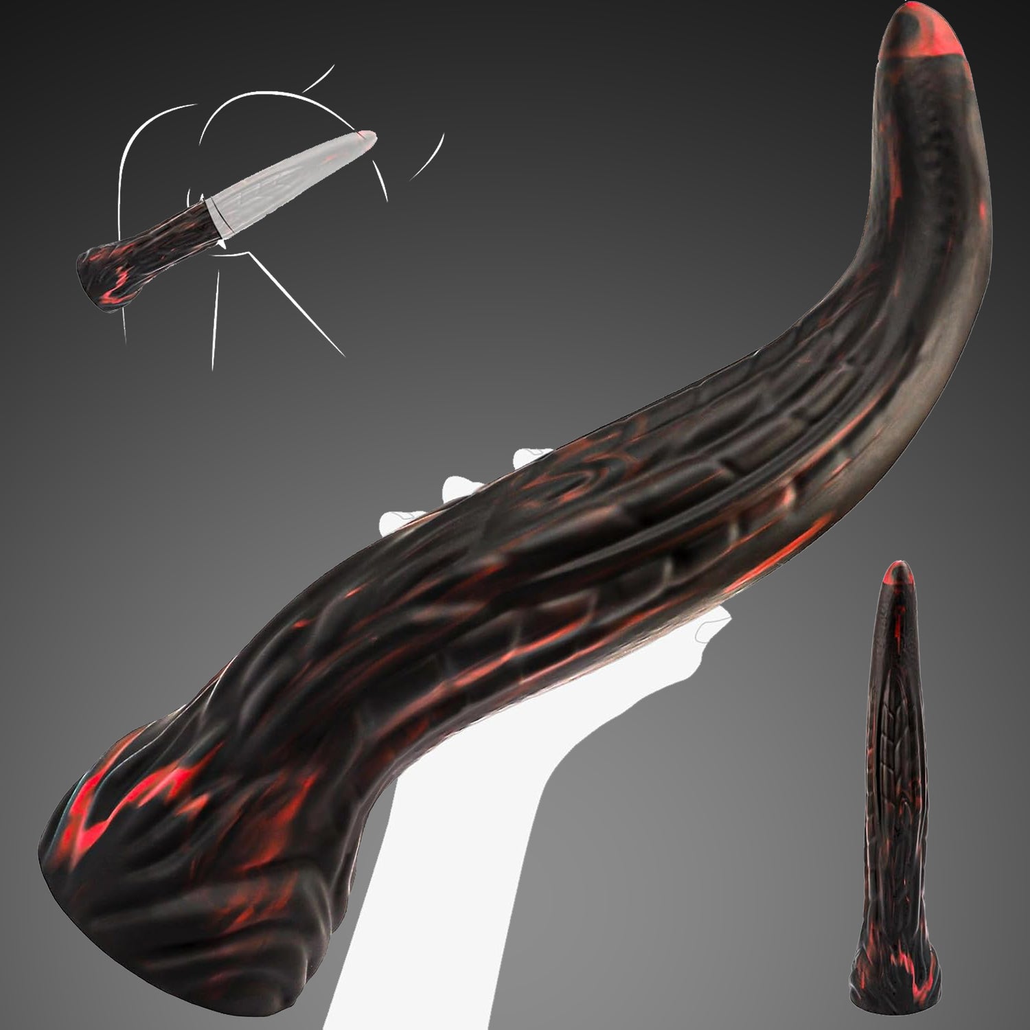 14.5 Inch Huge Tentacle Fantasy Dildo – Silicone Monster Dildo with Suction Base