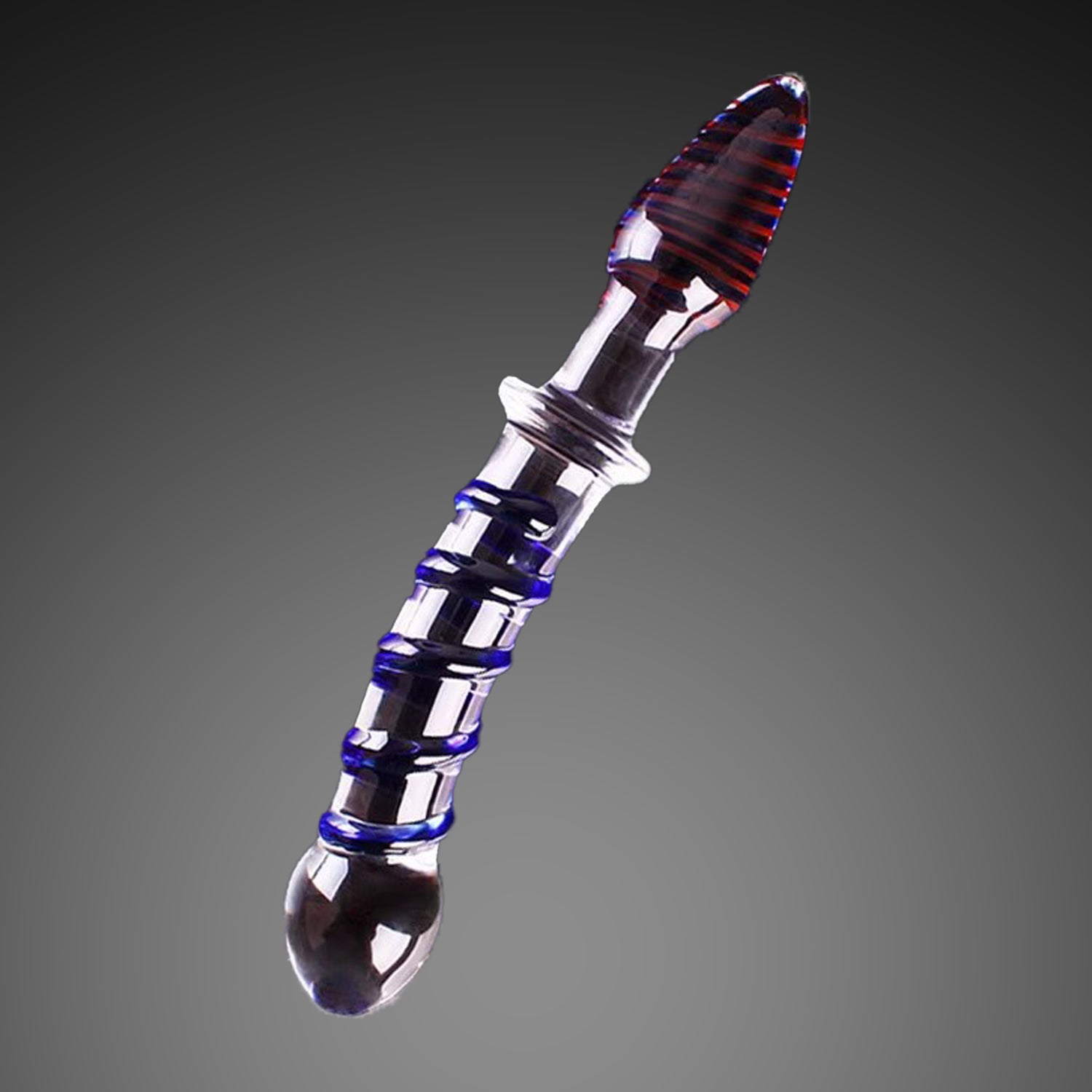 9 Inch Dual‑Ended Glass Dildo for G‑Spot and Anal Use 