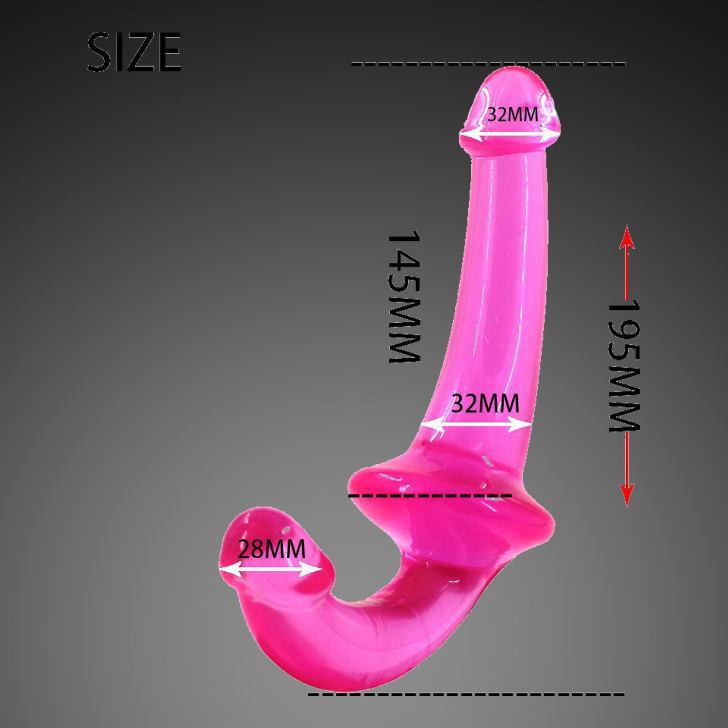 7.7 Inch Lesbian Double Dildo – Soft TPE Dual‑Ended Dildo