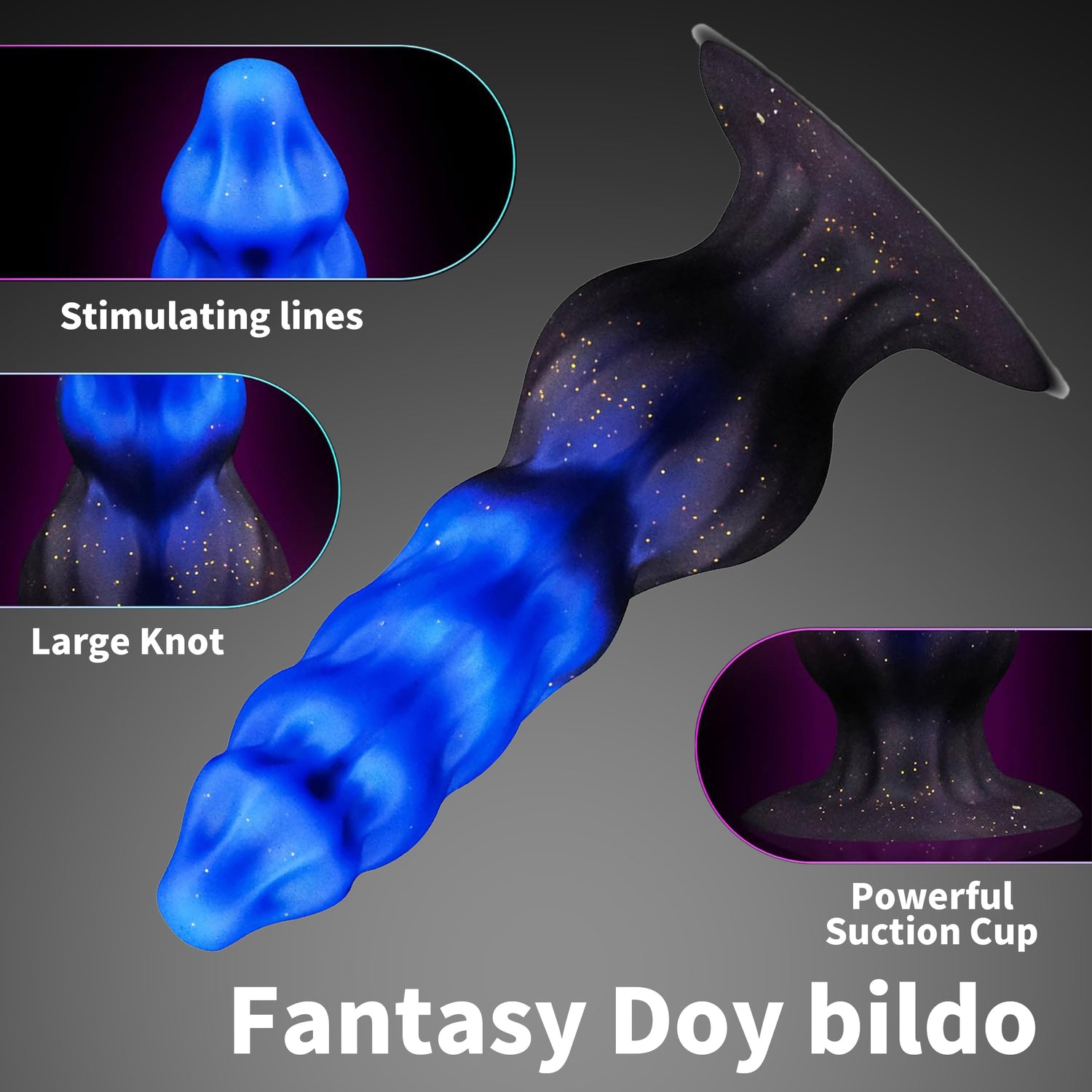 7 Inch Fantasy Dildo – Dragon Knot Silicone Toy