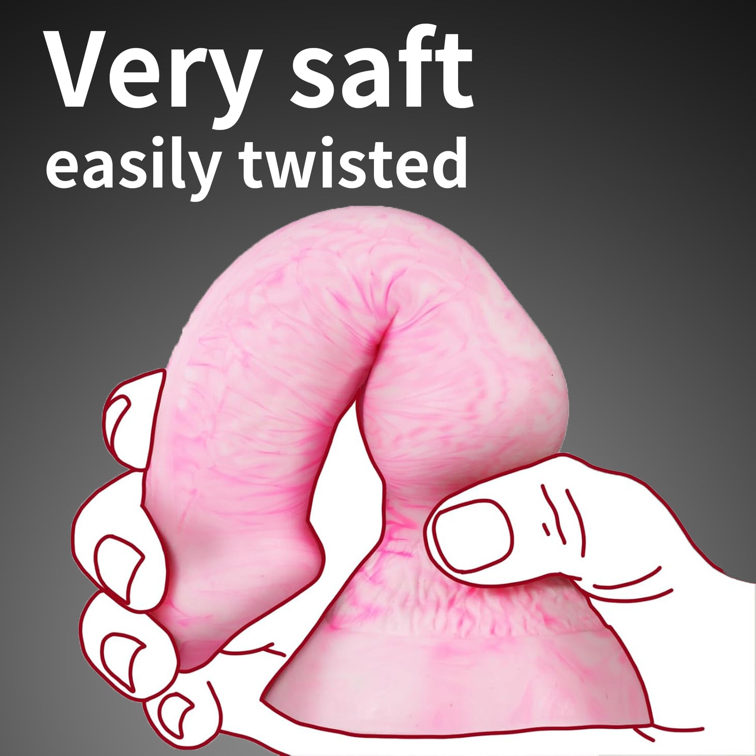 7 Inch Dog Knot Dildo with Suction Cup – Soft Silicone Monster Toy