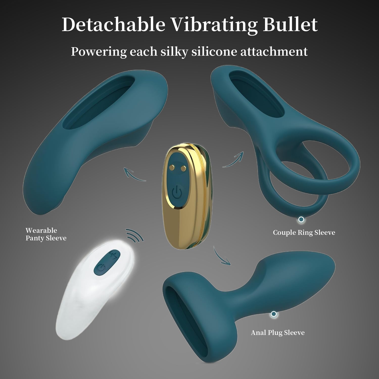 The Ultimate 3-in-1 Remote Control Couple Vibrator Set (Bullet, Ring & Plug)