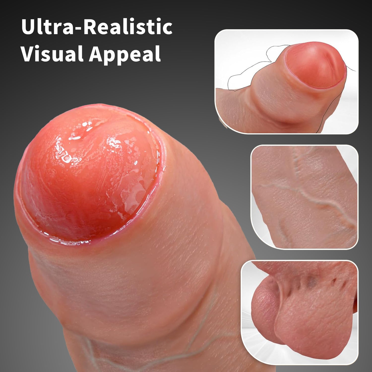 11 Inch Realistic Silicone XXL Dildo with Suction Cup
