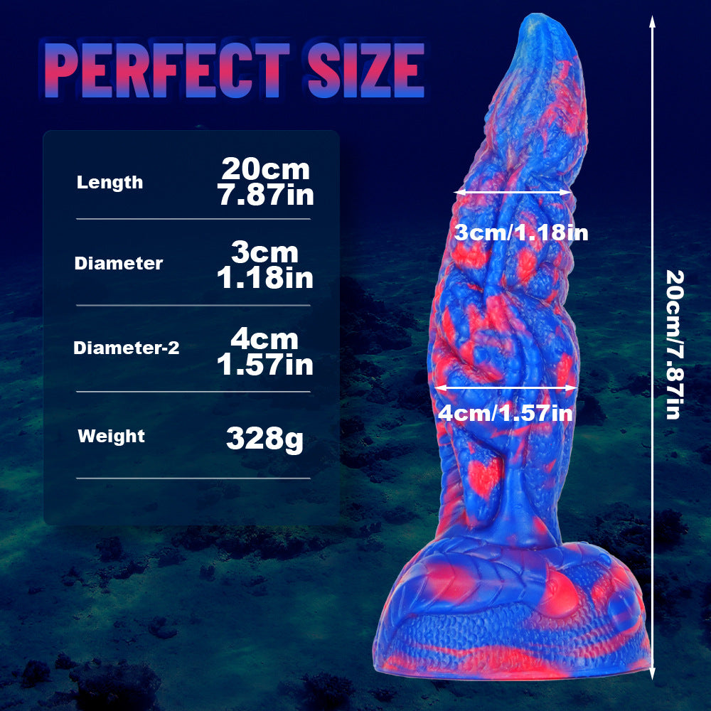 Dragon Fantasy Dildo – 7.8 Inch Silicone Suction Cup Dildo